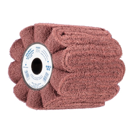 Pferd 4" x 4" POLINOX Non-Woven Finishing Drum - 3/4" AH, PNG, A/O 280 Grit 43005